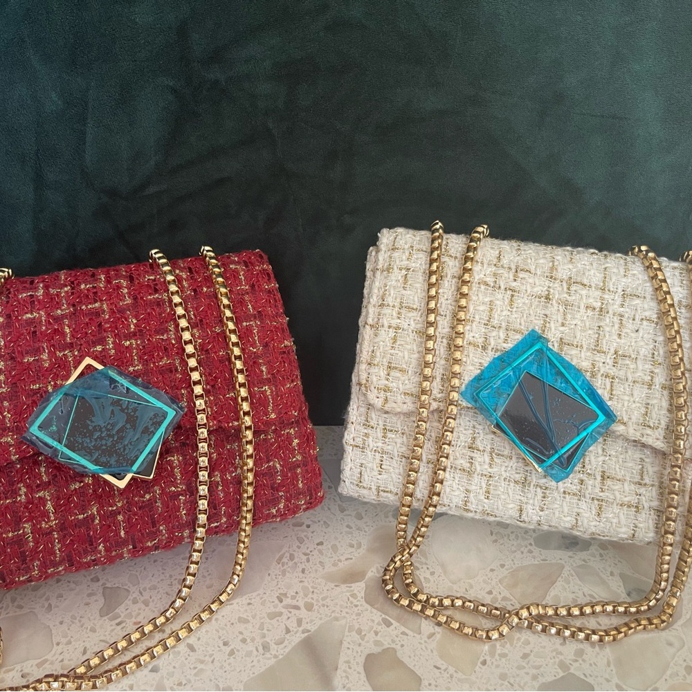 Tweed Plaid Purses